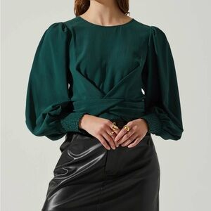 08 - NWT Astr the Label Green $88 Top size S